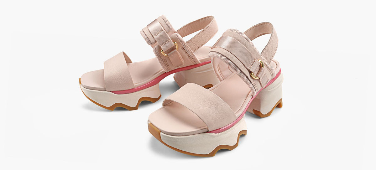 SOREL KINETICSANDALESIMPACTTALONBRIDEARRIRE en ROSE PALE vue 4