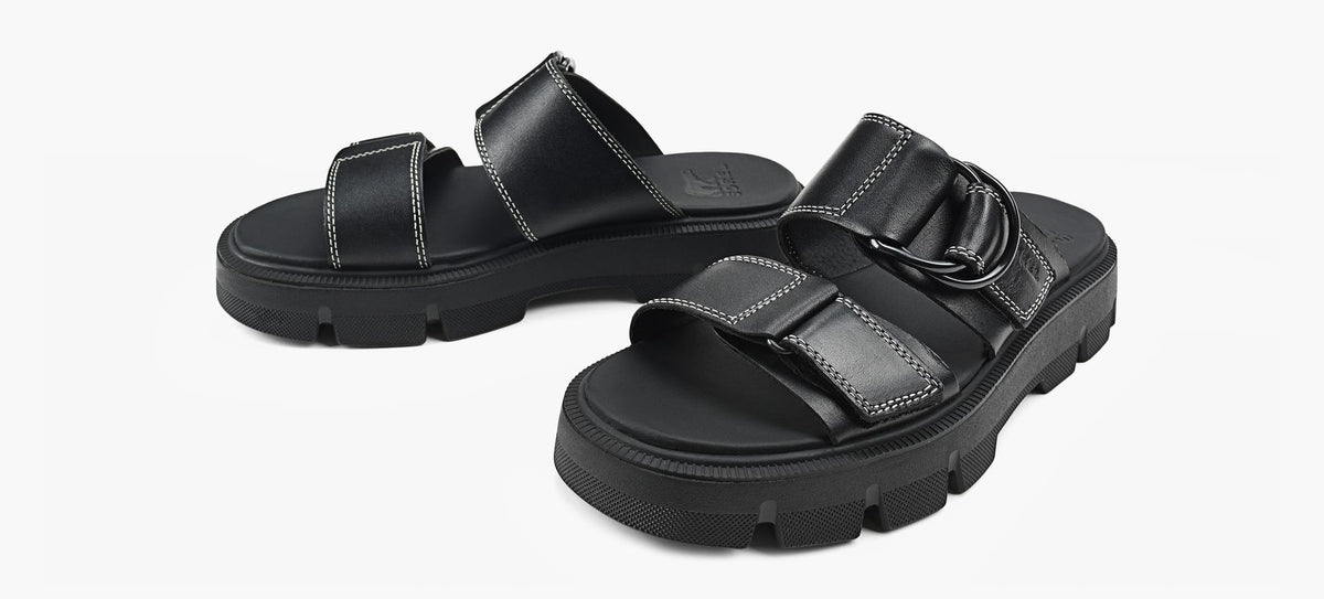SOREL REINCBSLIDESANDAL in BLACK view 4