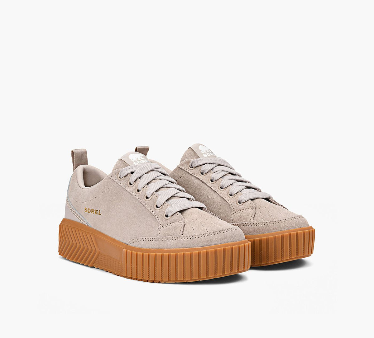 SOREL BASKETSONAAVELOWIMPERMABLES en TAUPE vue 2