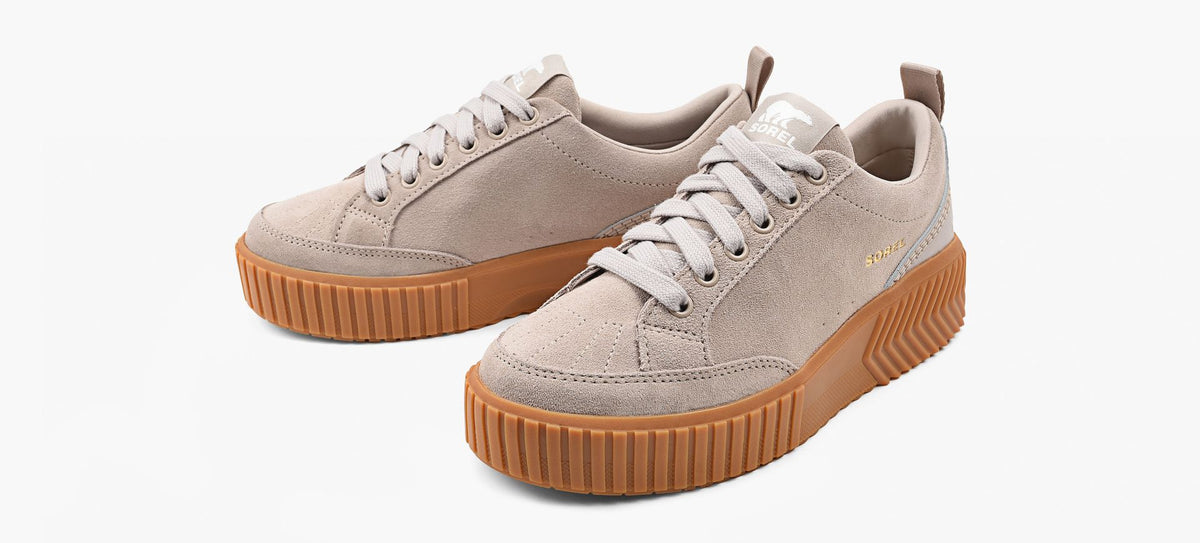SOREL BASKETSONAAVELOWIMPERMABLES en TAUPE vue 4