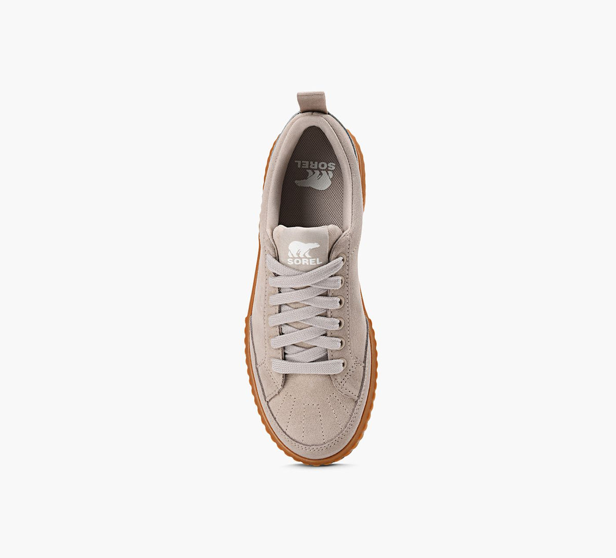 SOREL BASKETSONAAVELOWIMPERMABLES en TAUPE vue 1c