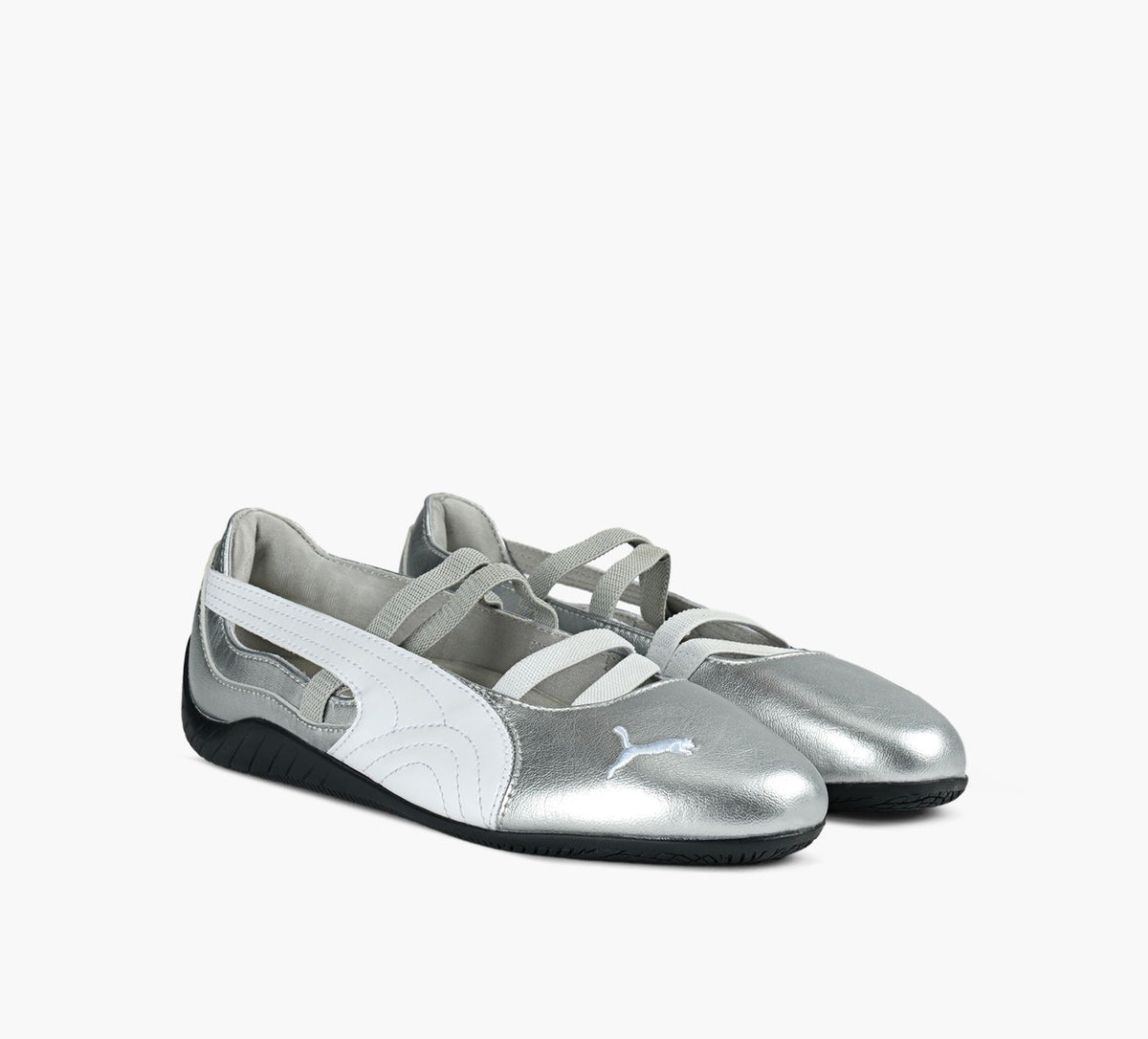 PUMA SPEEDCATBALLETMETALLIC in SILVER view 2