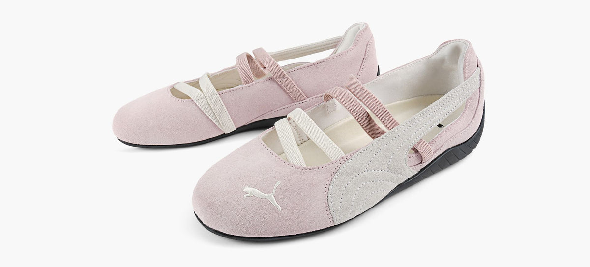 PUMA BALLERINESPEEDCATSUDE en ROSE PALE vue 4
