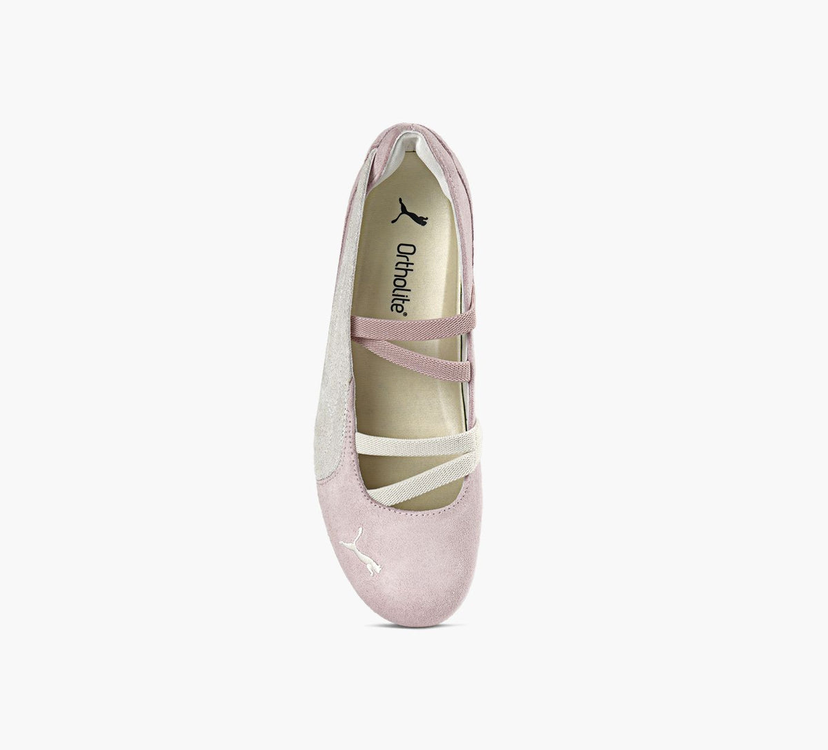 PUMA BALLERINESPEEDCATSUDE en ROSE PALE vue 1c