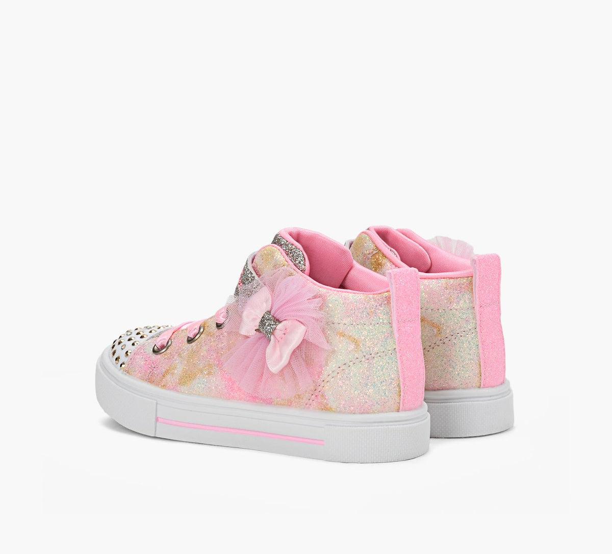 SKECHERS BASKETSTWINKLETOESTWINKLESPARKS en ROSE PALE vue 3