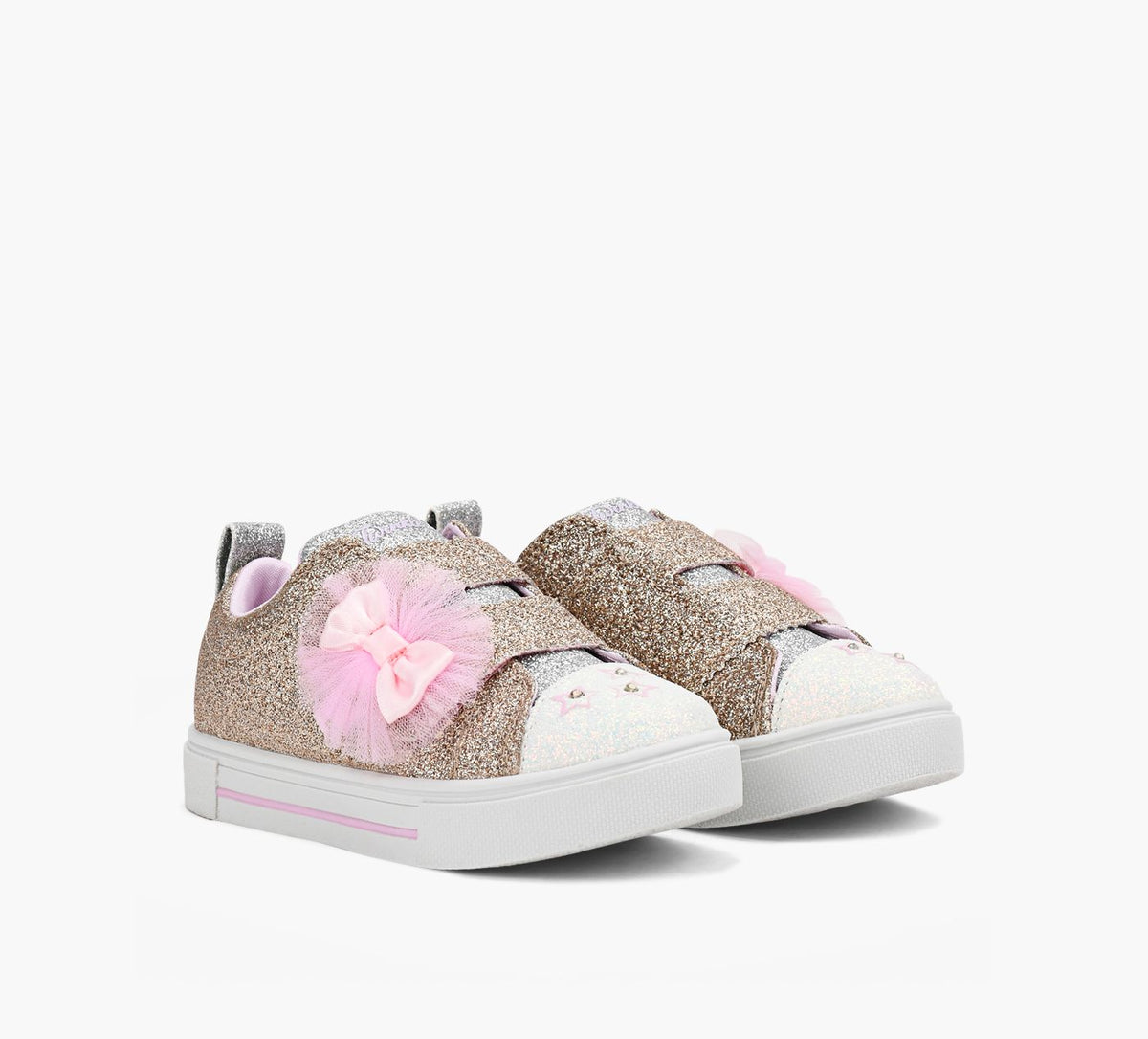 SKECHERS BASKETSTWINKLESPARKSPAILLETTES en OR vue 2