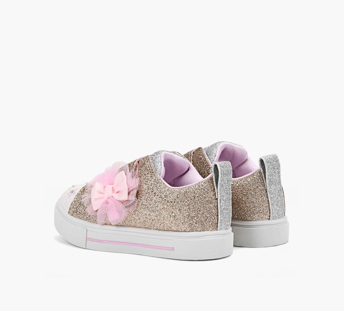 SKECHERS TWINKLESPARKSGLITTER in GOLD view 3