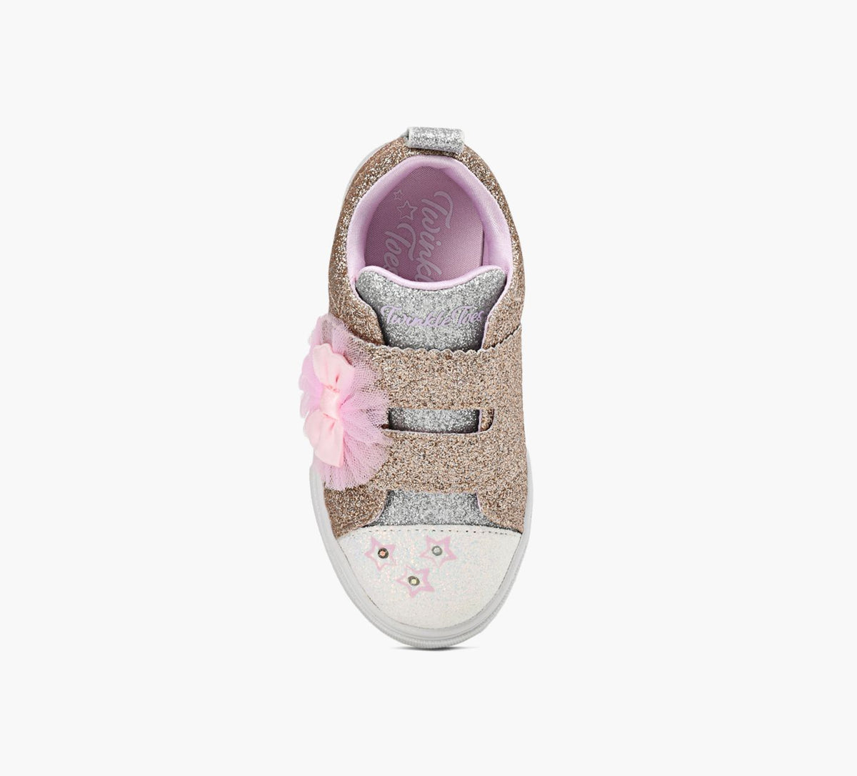 SKECHERS TWINKLESPARKSGLITTER in GOLD view 1c