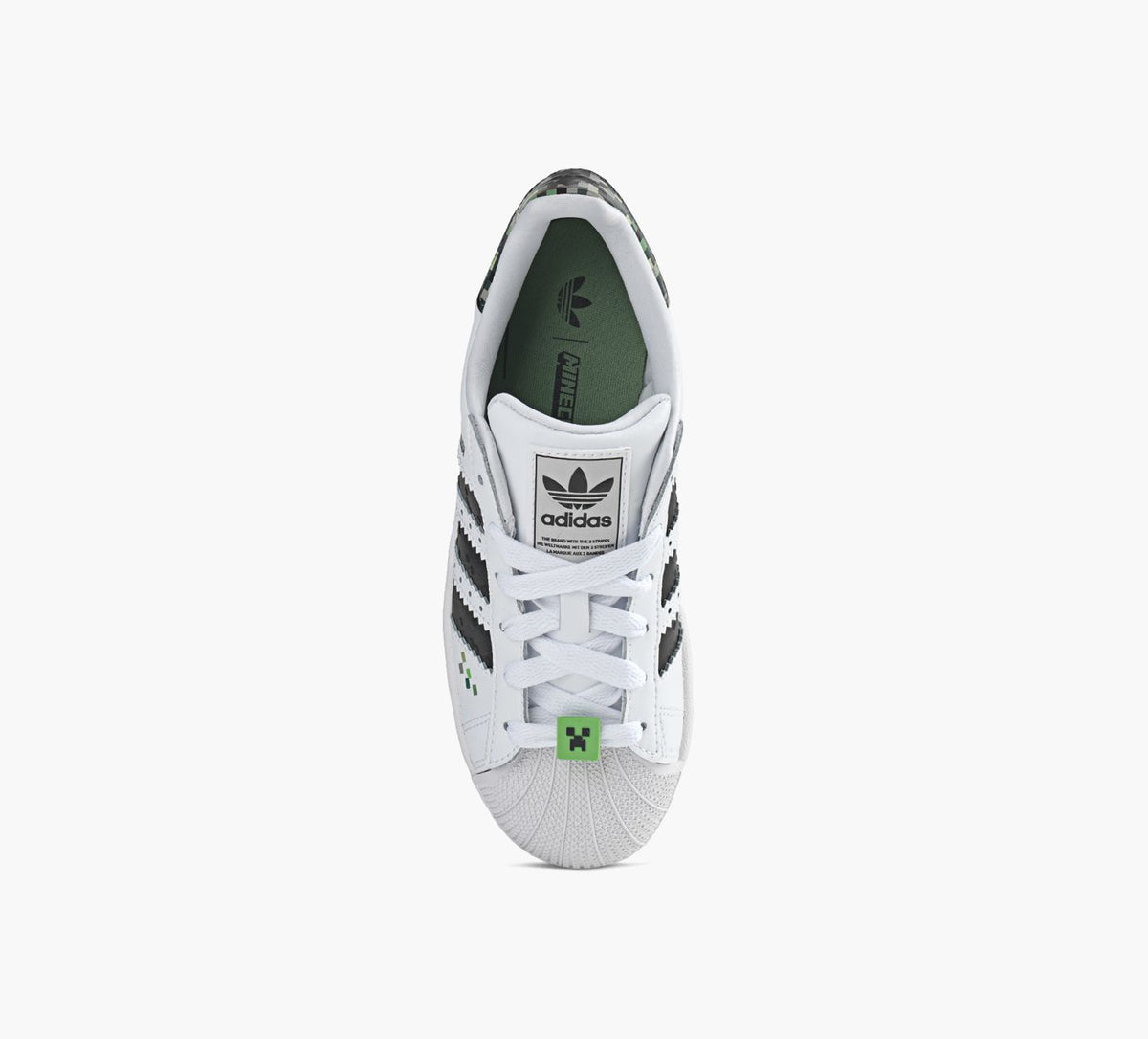 ADIDAS SUPERSTARIIYMINECRAFT in WHITE view 1c