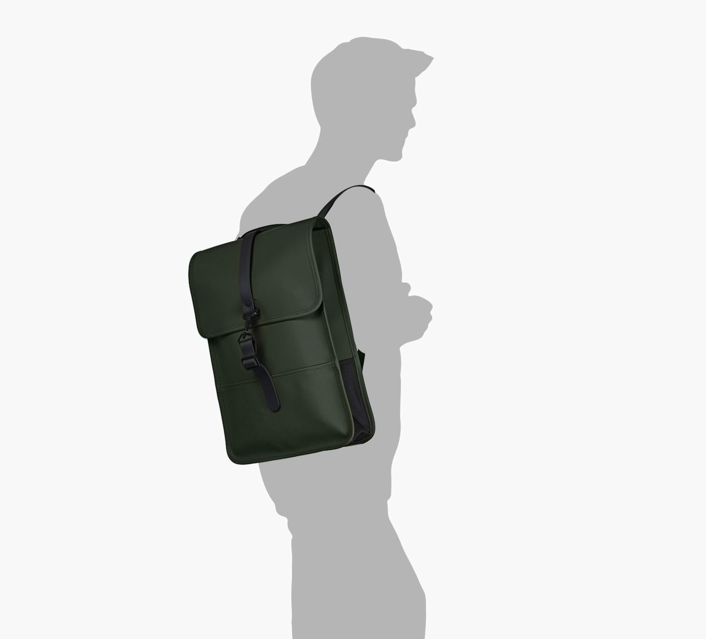 RAINS BACKPACKMINIW3 in GREEN view 2