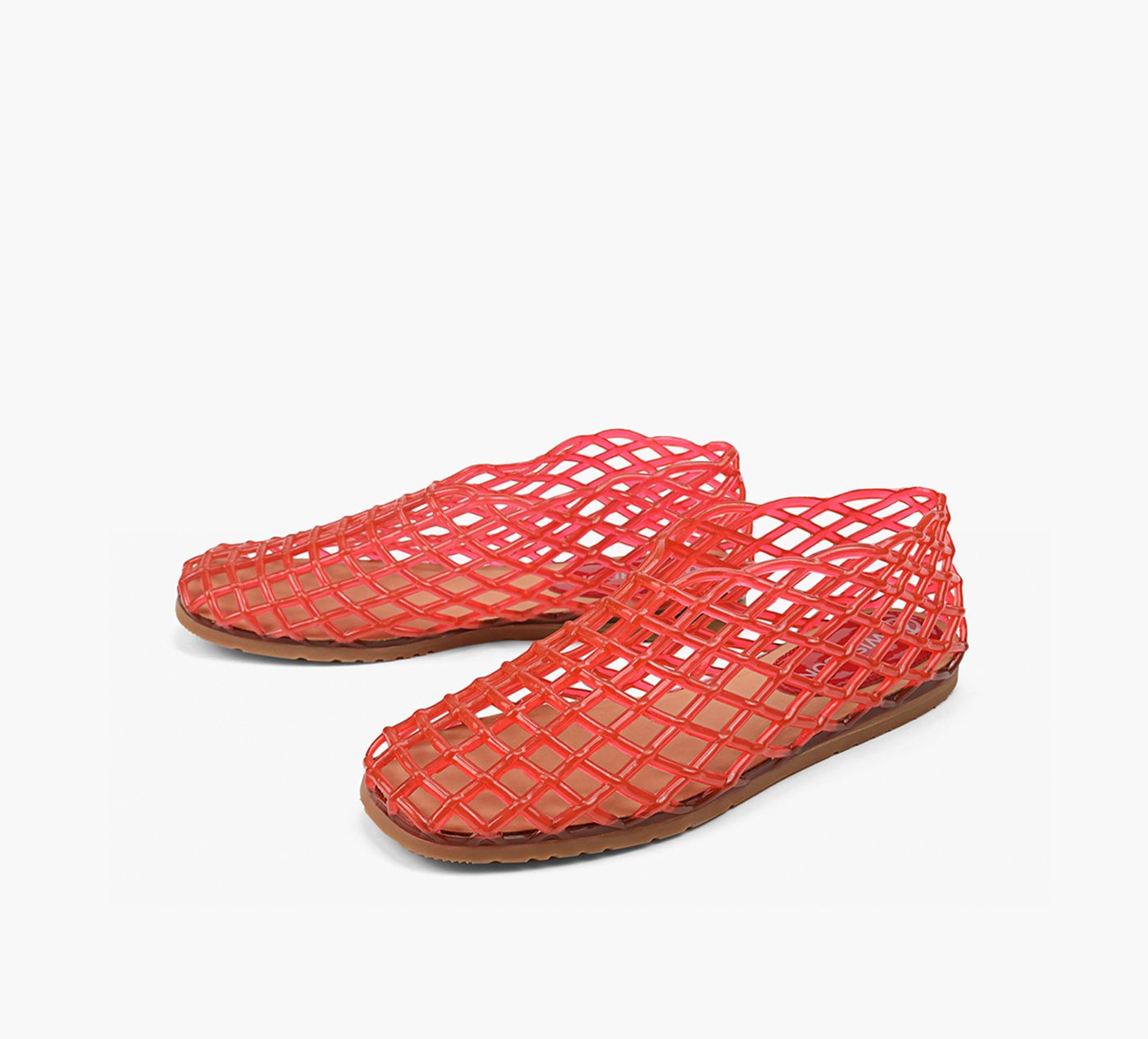 WISHBONE CELESTE en ROUGE vue 4