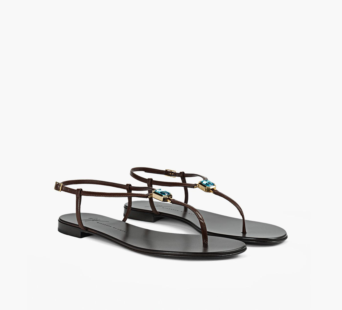 GIUSEPPE ZANOTTI SANDALECAMELIEE en BRUN vue 2