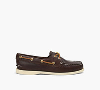 SPERRY CHAUSSURESBATEAU2OEILLETSAUTHENTICORIGINAL en BRUN