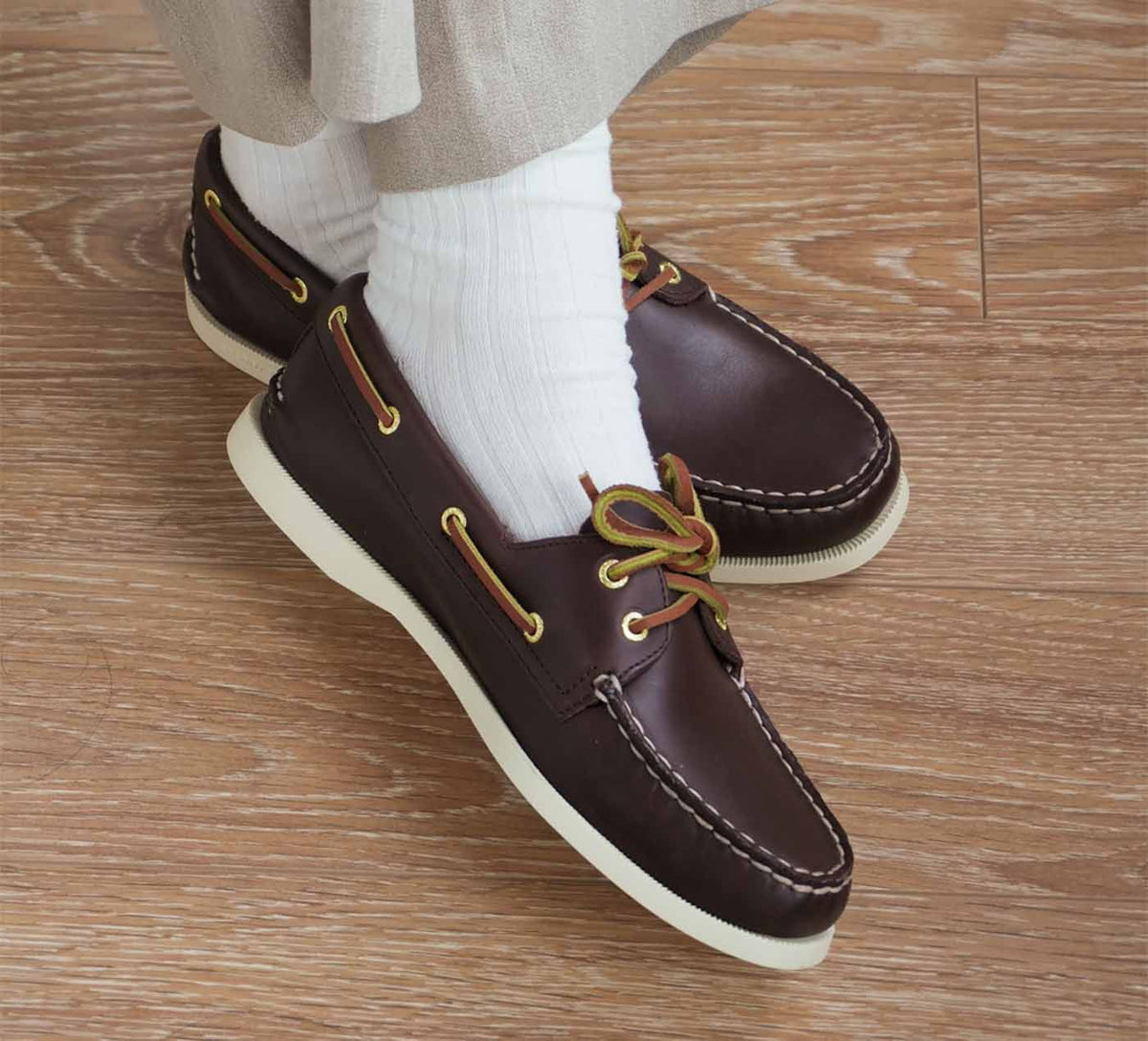 SPERRY CHAUSSURESBATEAU2OEILLETSAUTHENTICORIGINAL en BRUN vue 7