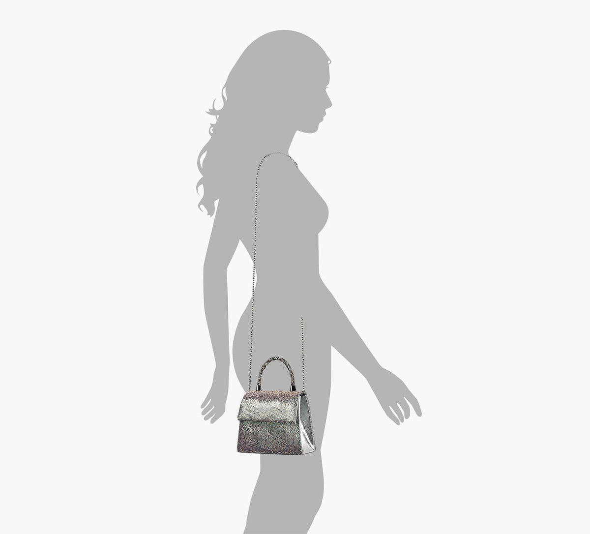 BROWNS SOLENE in SILVER view 2