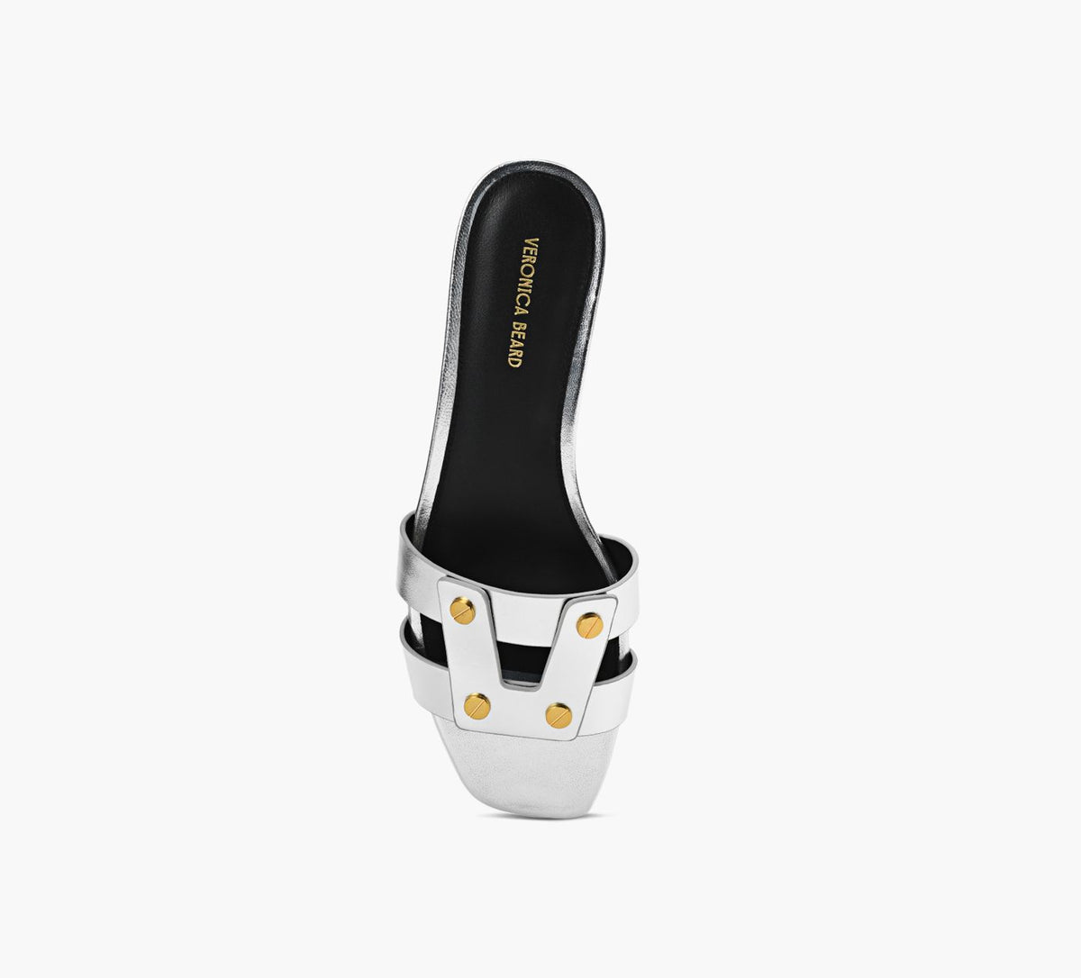 VERONICA BEARD SANDALEVIA en ARGENT vue 1c
