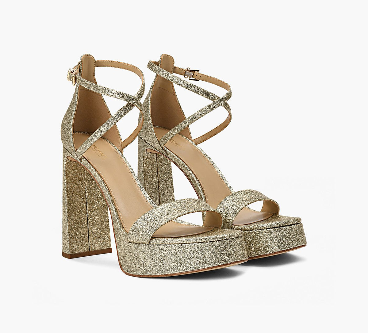 MICHAEL KORS PLATEFORMECAMI en OR vue 2