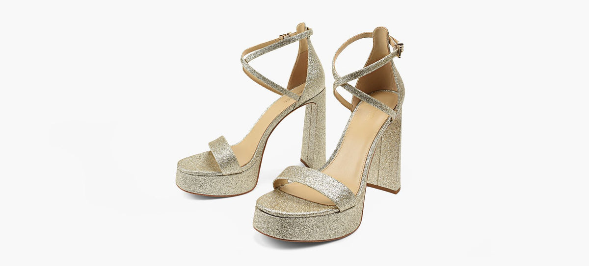 MICHAEL KORS PLATEFORMECAMI en OR vue 4