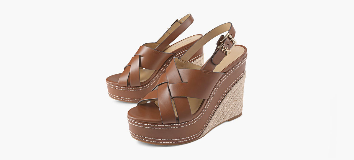 MICHAEL KORS NORAWEDGE in TAN view 4