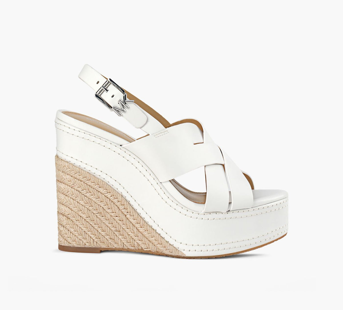 MICHAEL KORS SANDALECOMPENSENORA en BLANC