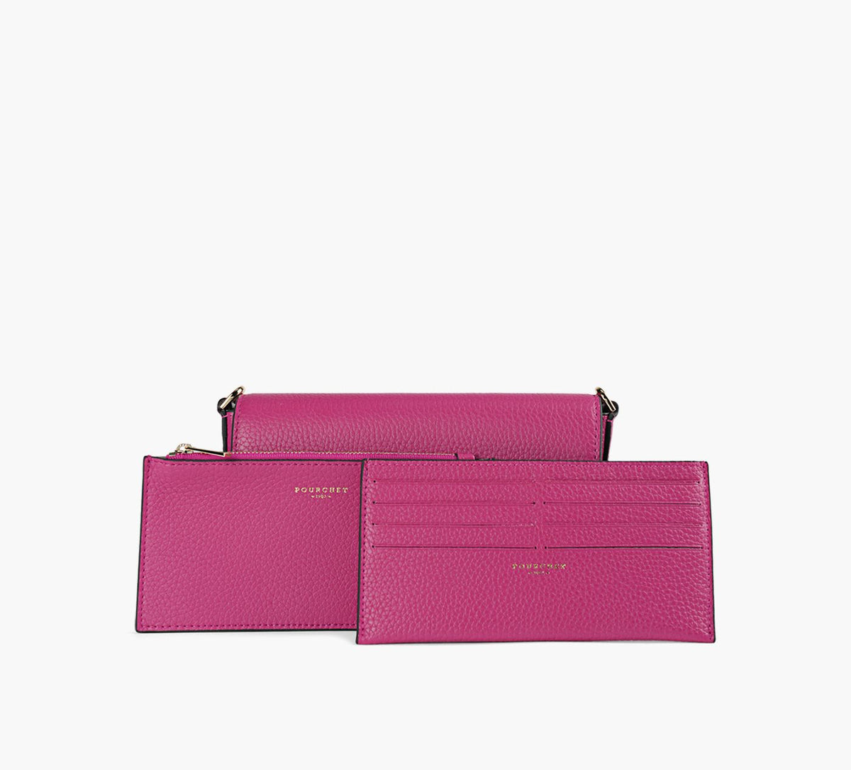 POURCHET CLUBCLUTCH in FUCHSIA view 2