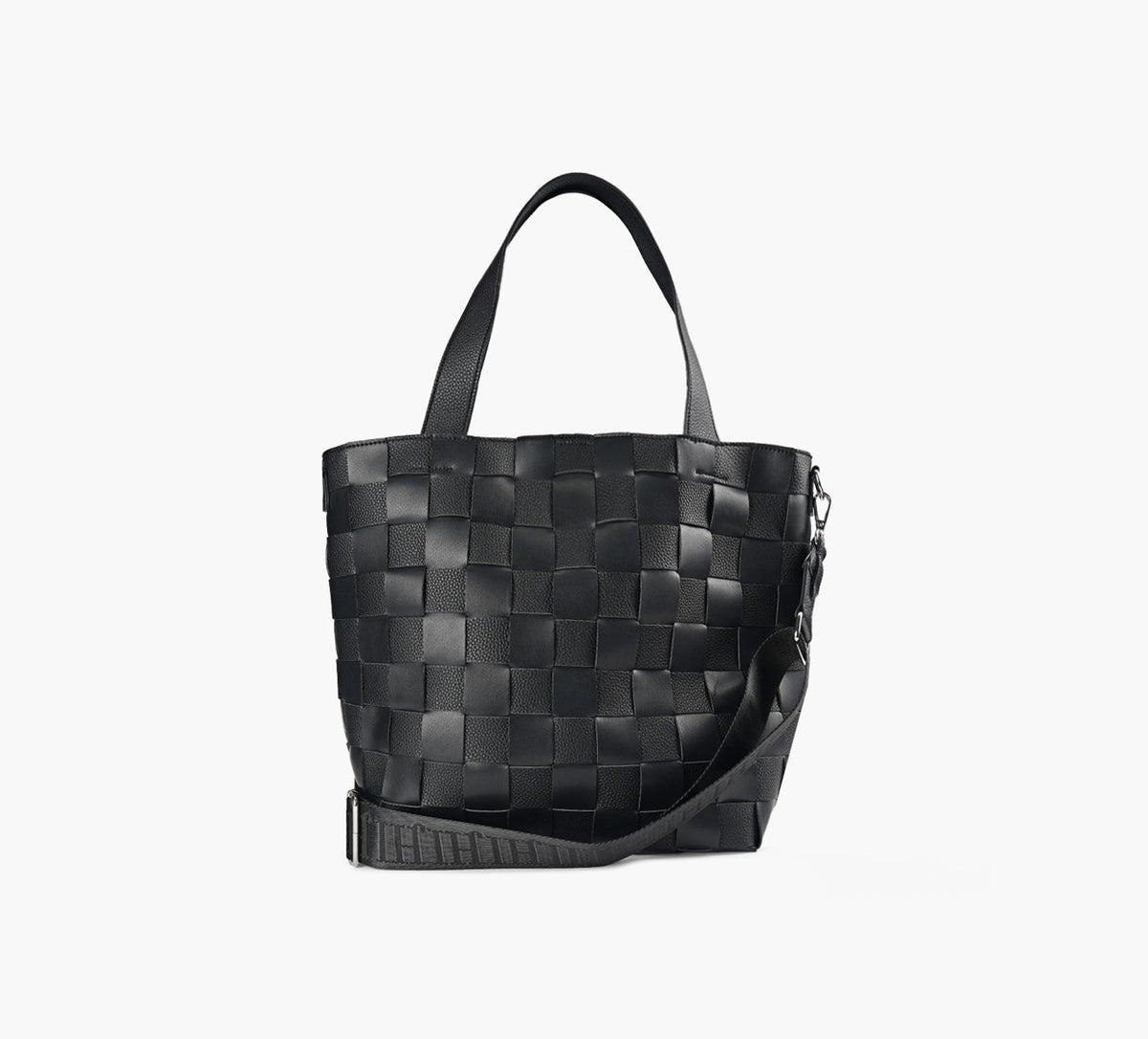 ILSE JACOBSEN SQUAREBRAIDTOTEBAG in BLACK