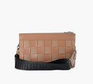 ILSE JACOBSEN SQUAREBRAIDSHOULDERBAG in TAN