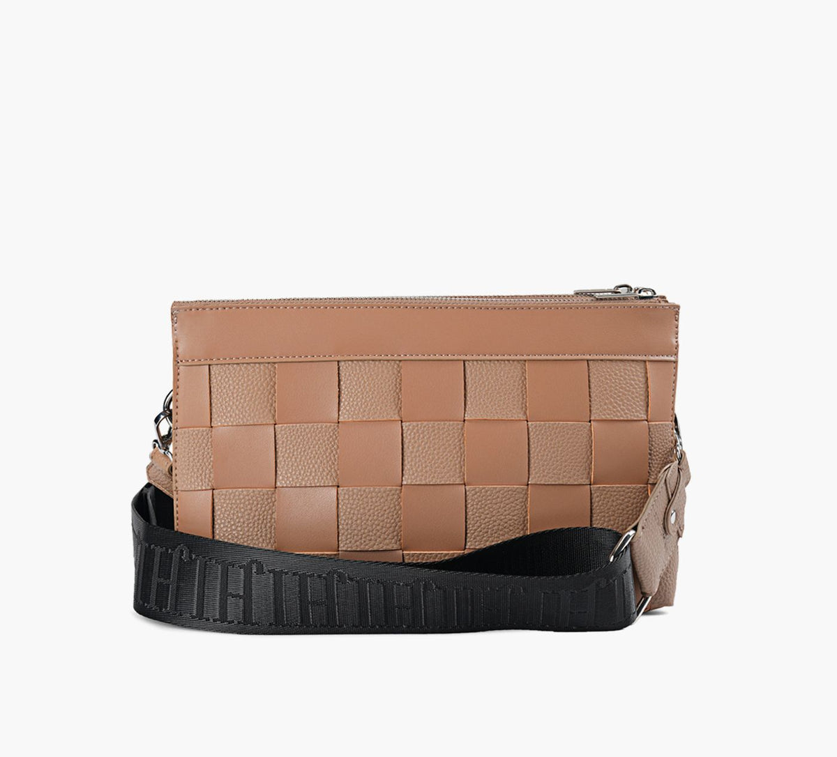 ILSE JACOBSEN SQUAREBRAIDSHOULDERBAG in TAN