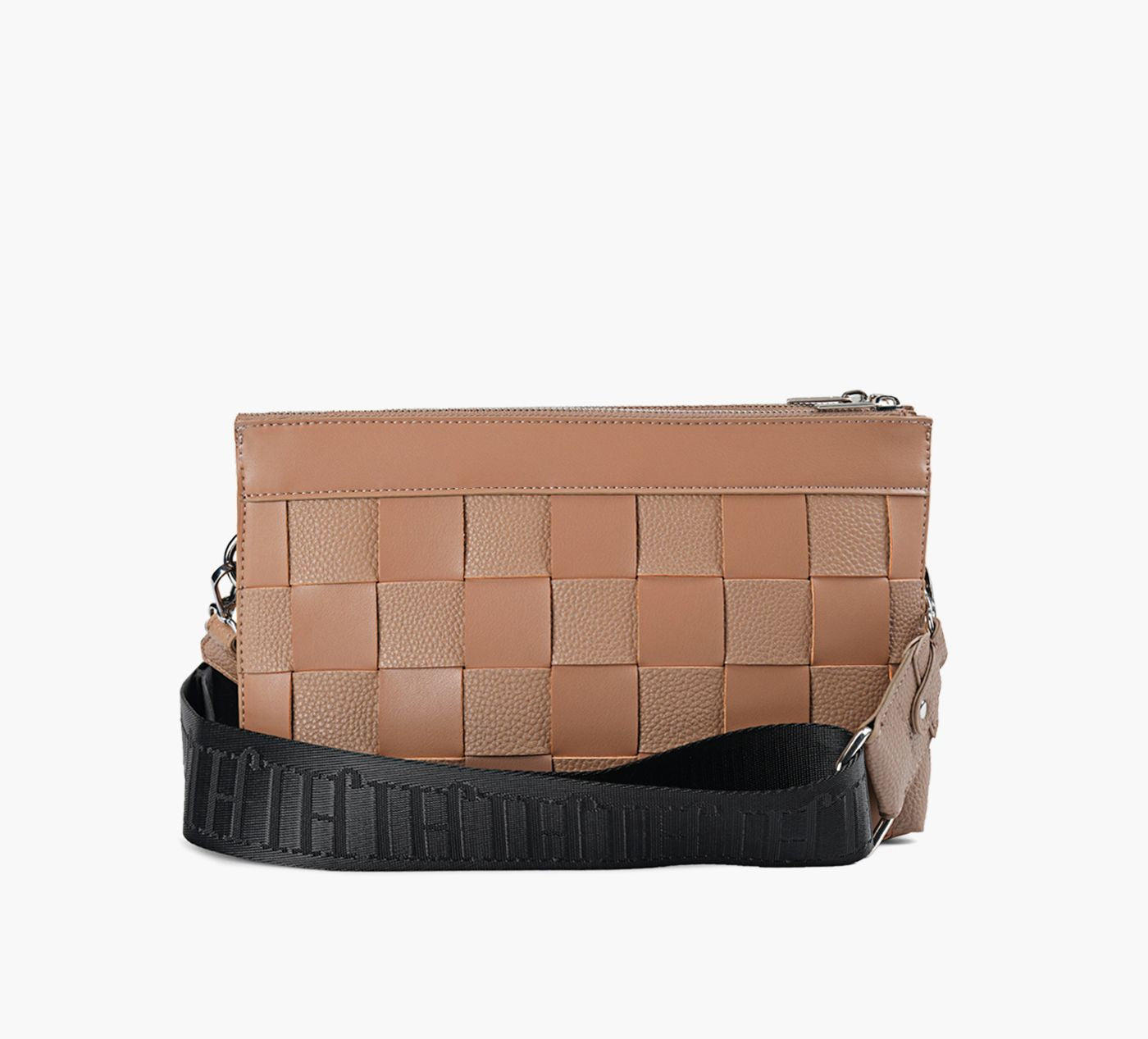 ILSE JACOBSEN SQUAREBRAIDSHOULDERBAG in TAN