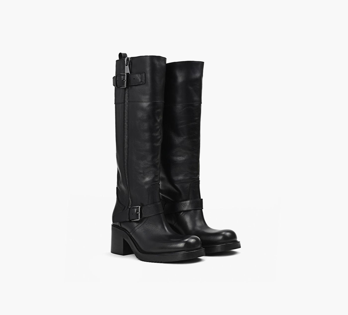 ELENA IACHI FLUORITEBOOT in BLACK view 2
