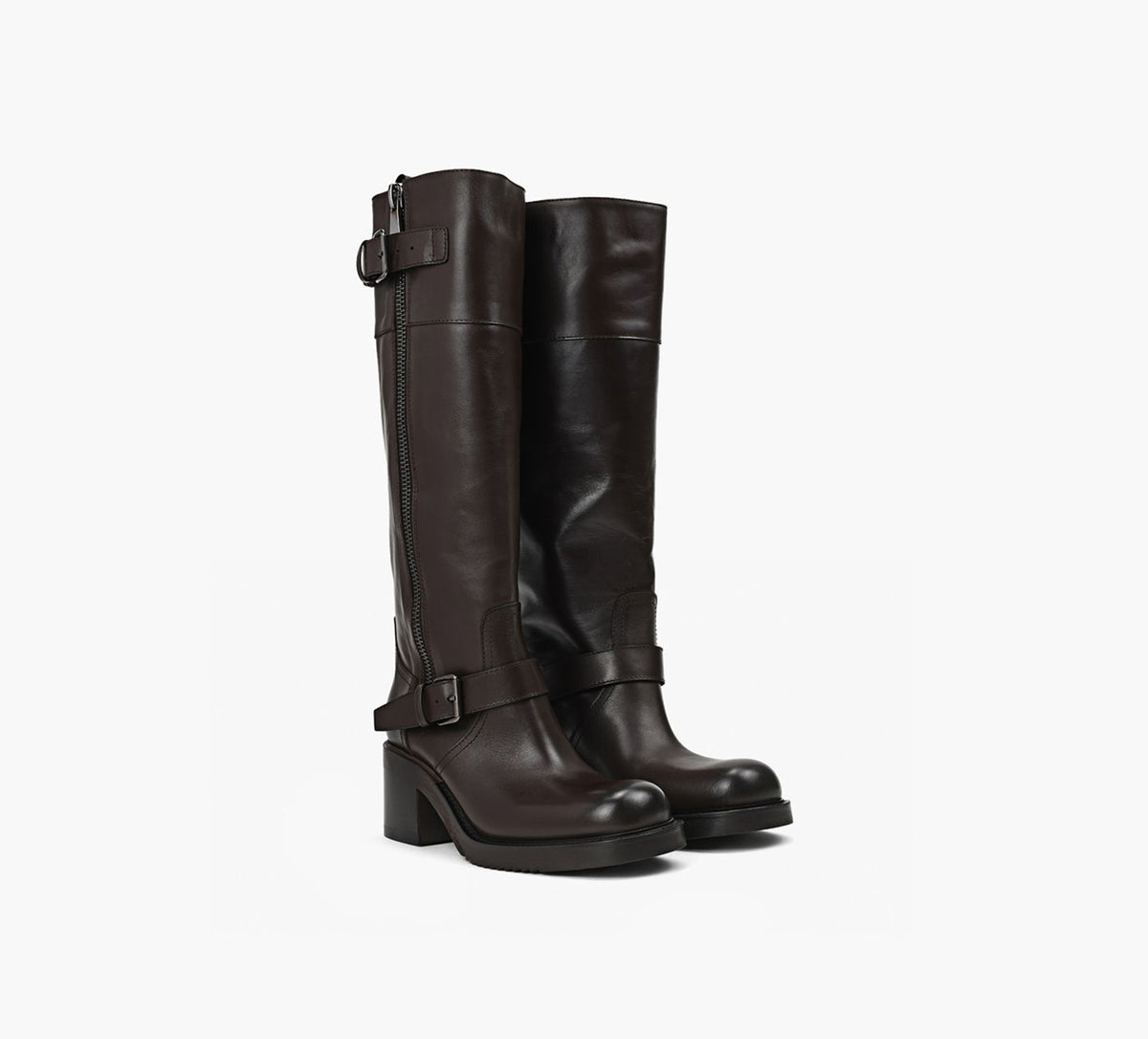 ELENA IACHI FLUORITEBOOT in BROWN view 2