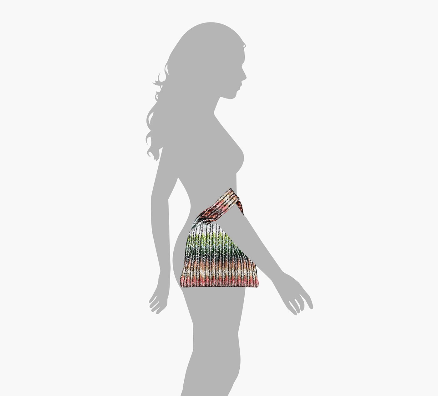 MISSONI RAINBOWKNOTBAG in MULTICOLOUR view 2