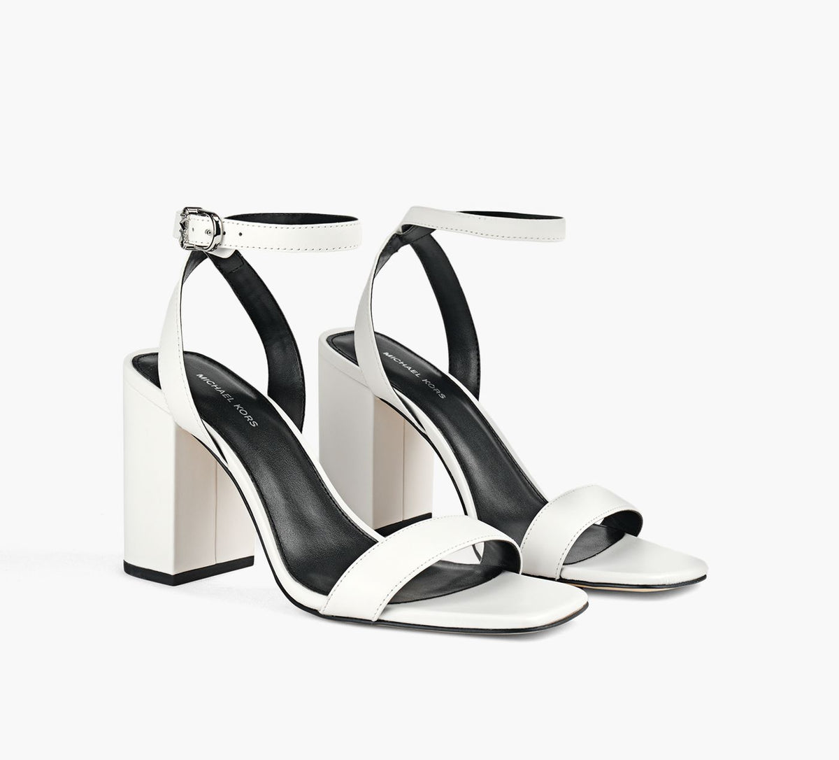 MICHAEL KORS MERRIAMBLOCKHEEL in WHITE view 2