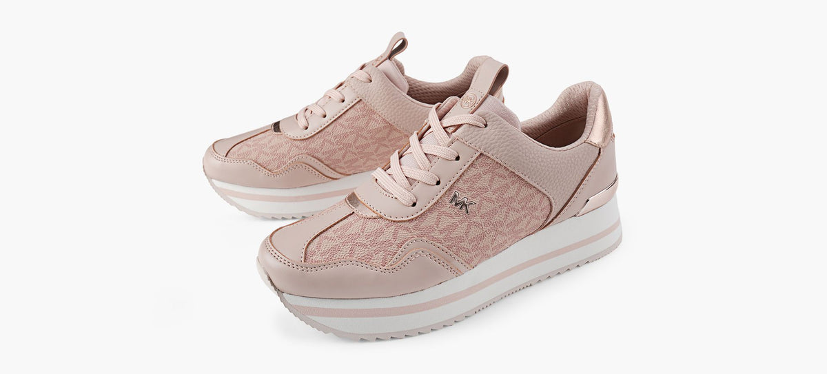 MICHAEL KORS BASKETRAINA en ROSE PALE vue 4