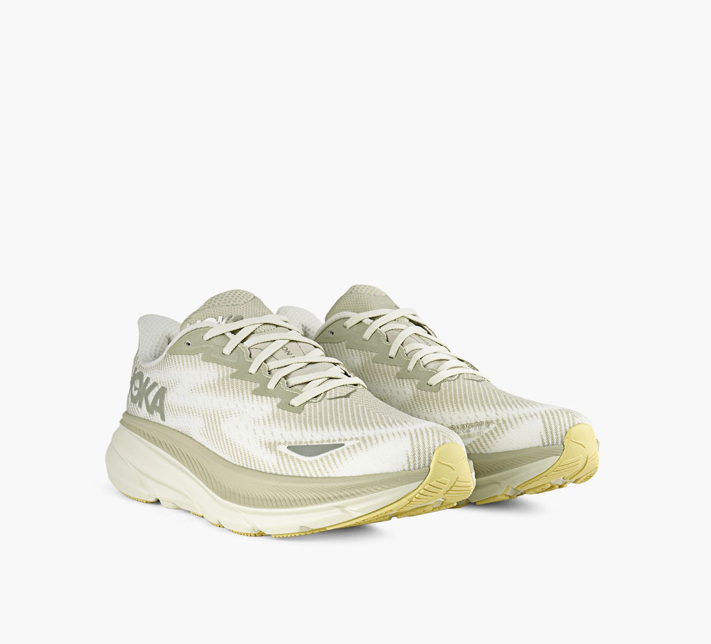 HOKA CLIFTON9GTX en BEIGE vue 2