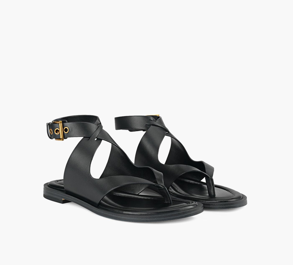 MICHAEL KORS IRENEFLATTHONGSANDAL in BLACK view 2
