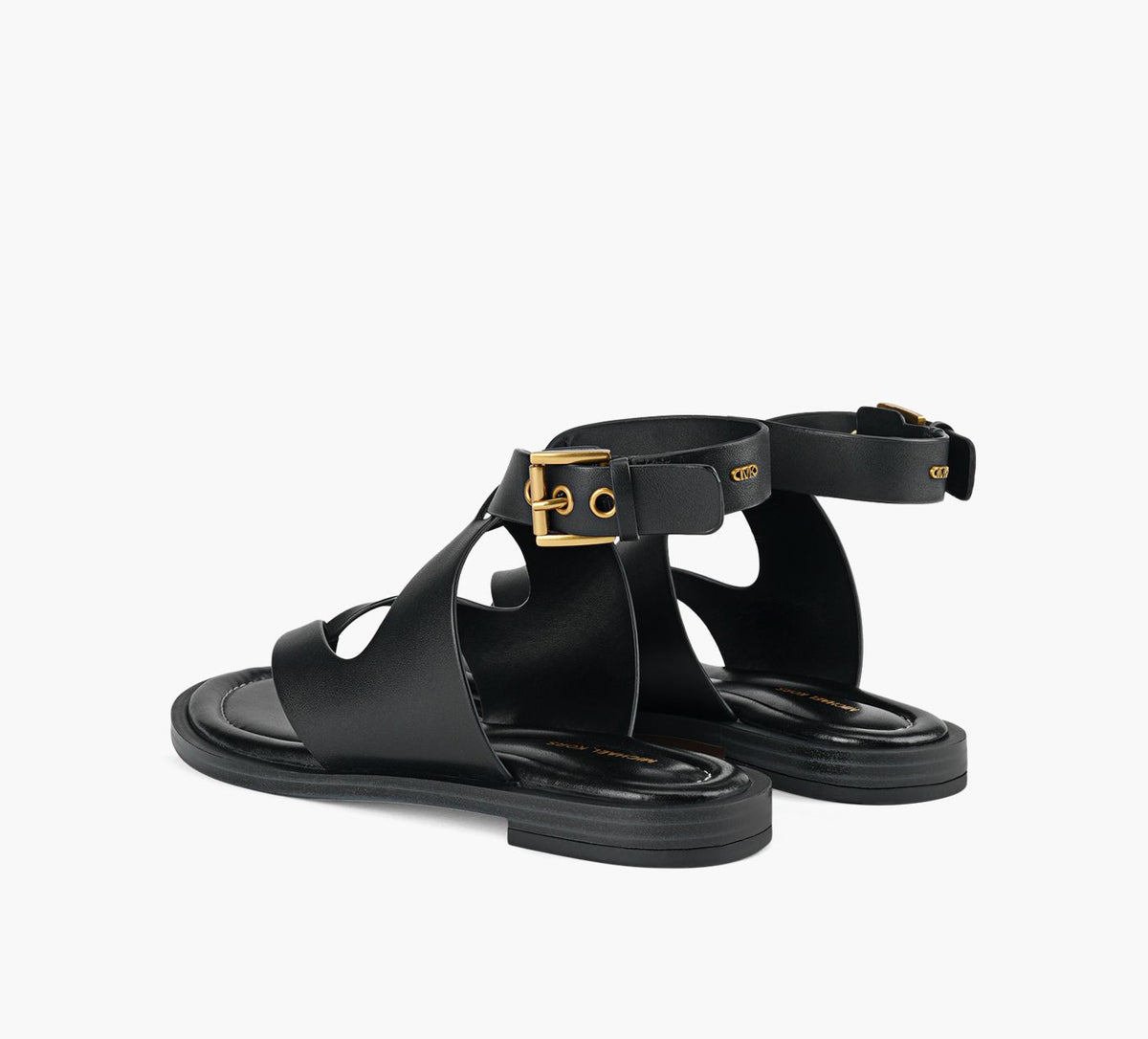 MICHAEL KORS IRENEFLATTHONGSANDAL in BLACK view 3