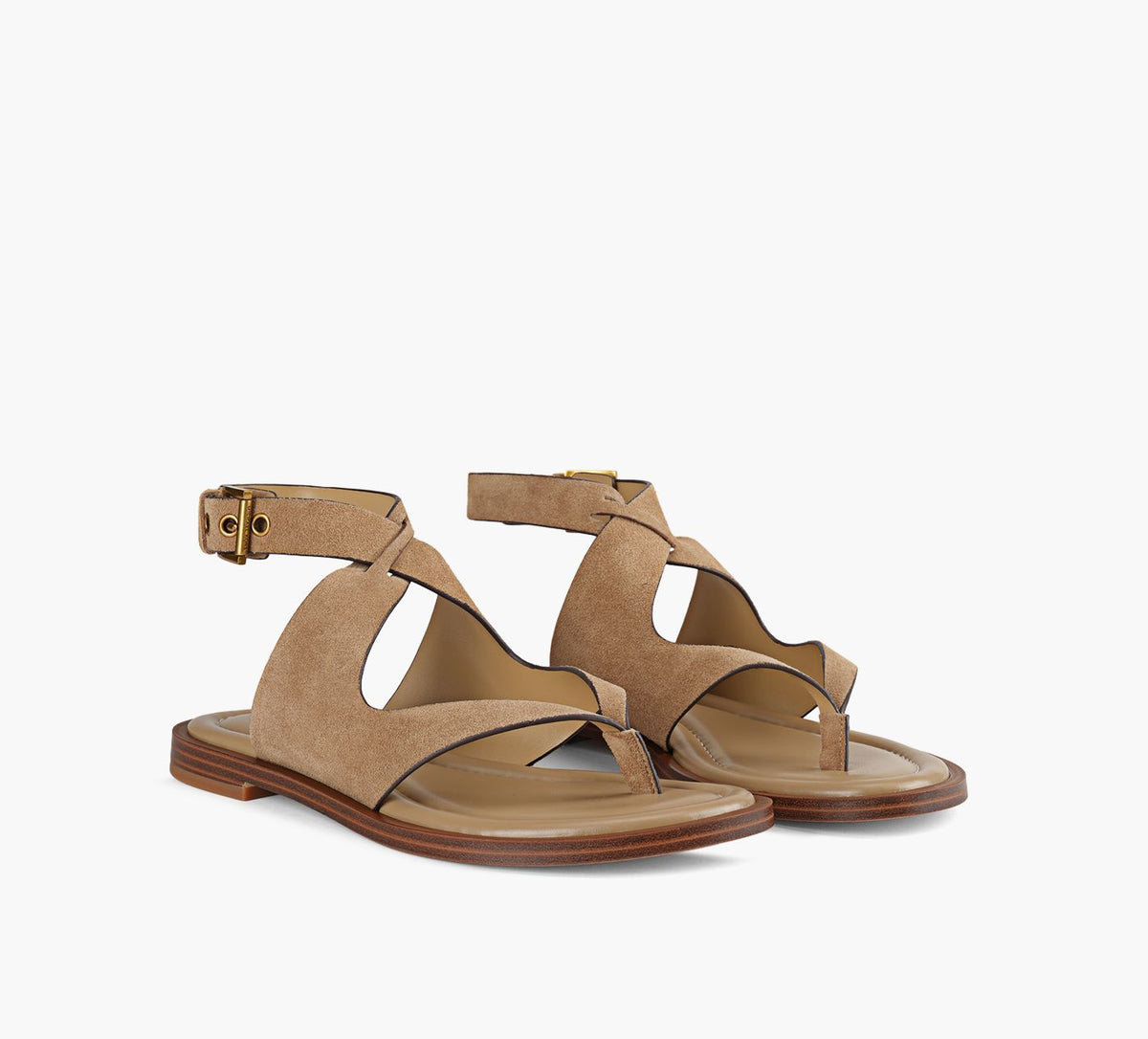 MICHAEL KORS IRENEFLATTHONGSANDAL in BEIGE view 2