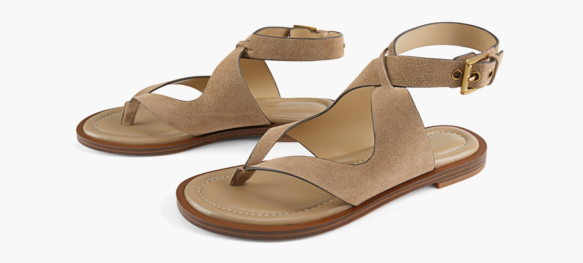MICHAEL KORS IRENEFLATTHONGSANDAL in BEIGE view 4