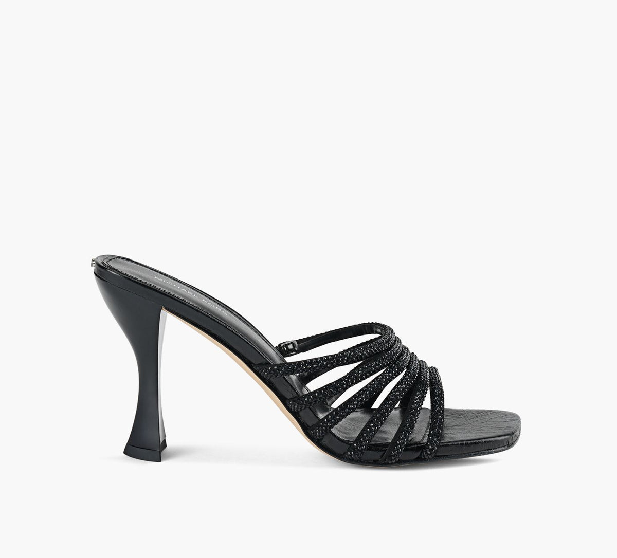 MICHAEL KORS HAISLEYHIGHSANDAL in BLACK
