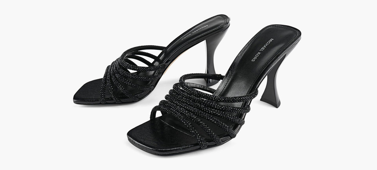 MICHAEL KORS HAISLEYHIGHSANDAL in BLACK view 4