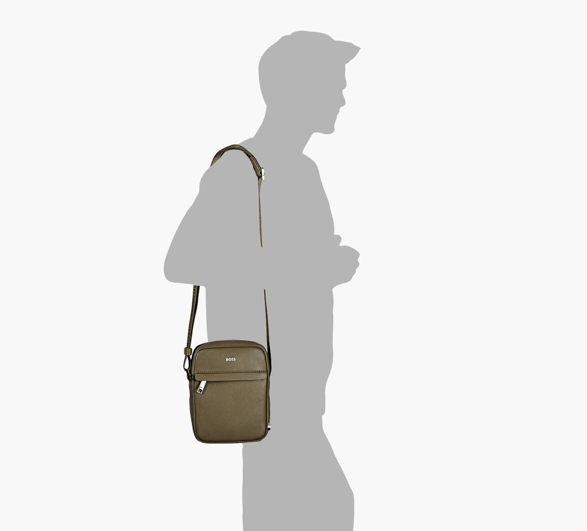 BOSS ZAIRNSZIP in KHAKI view 2