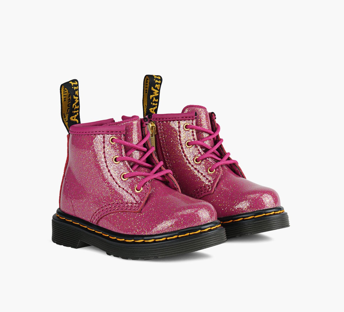 DR. MARTENS 1460GLITTER in FUCHSIA view 2