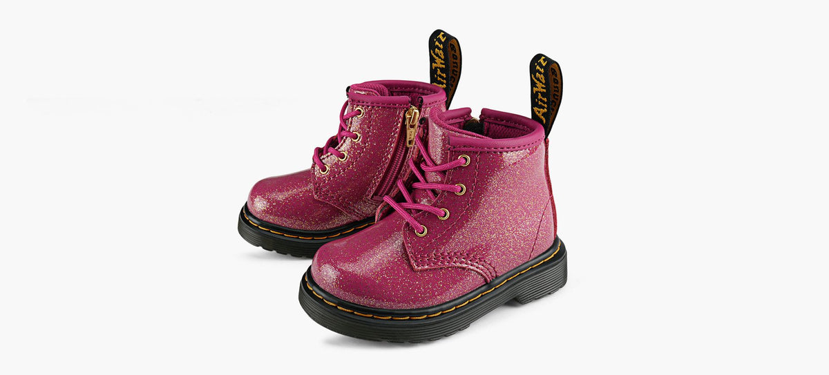 DR. MARTENS 1460GLITTER in FUCHSIA view 4
