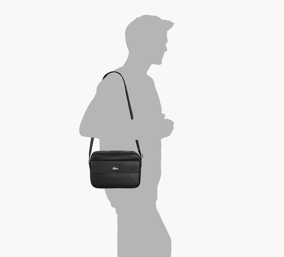 LACOSTE CROSSOVERBAG in BLACK view 2