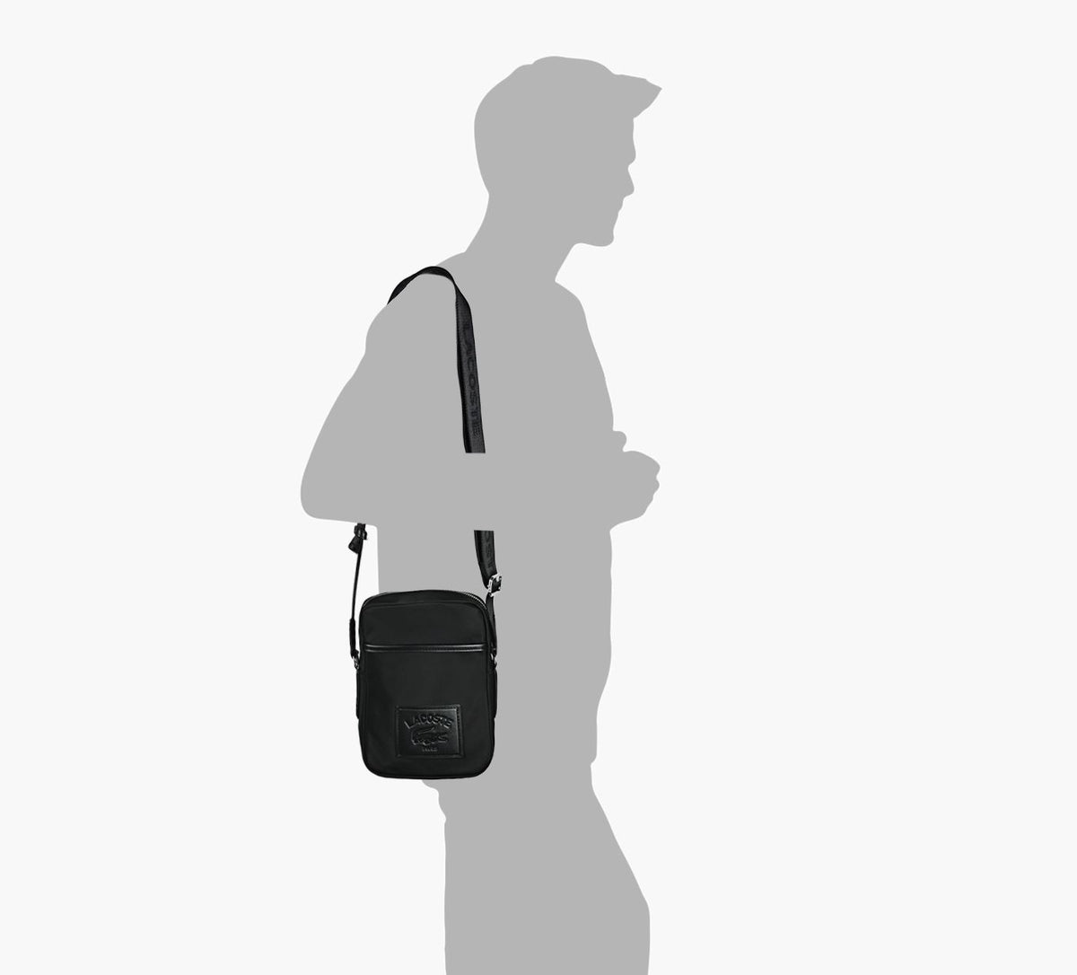 LACOSTE CLASSICVERTICALCAMERABAG in BLACK view 2