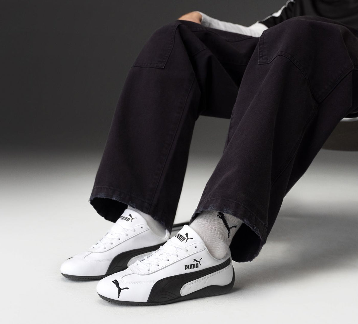 PUMA BASKETSSPEEDCATOG en BLANC vue 9