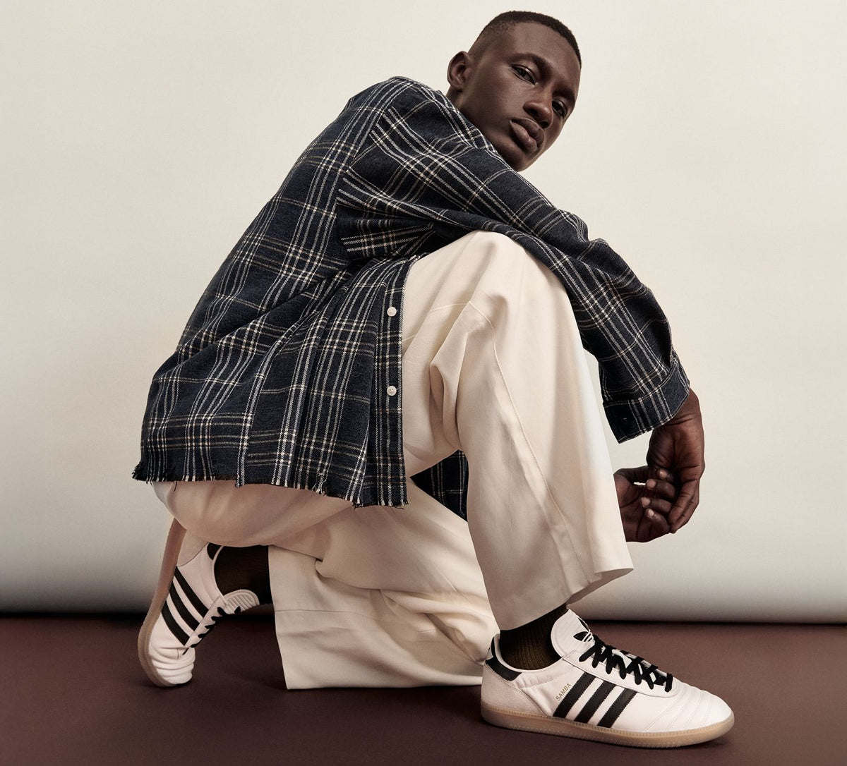 ADIDAS SAMBAJP en BLANC vue 9