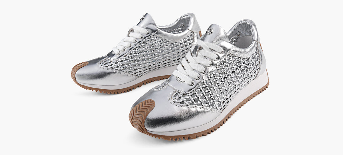 WISHBONE PARISWOVENSNEAKER in SILVER view 4