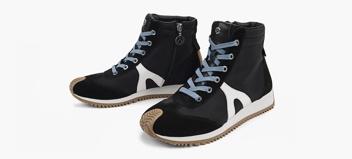 WISHBONE PARISHIGHTOPSNEAKER in BLACK view 4